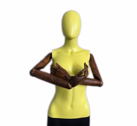 Adjustable Dress Form with Wooden Arms Cosmetology Mannequin